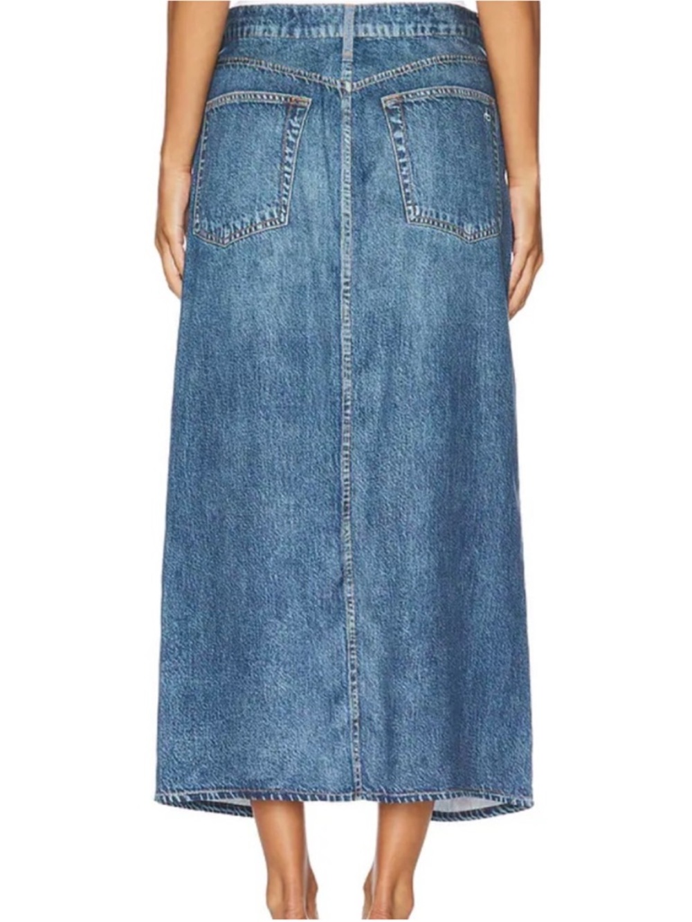 Rag & Bone Liquid Miramar Clara Midi Skirt- Size 26- Like New - Picture 5 of 15